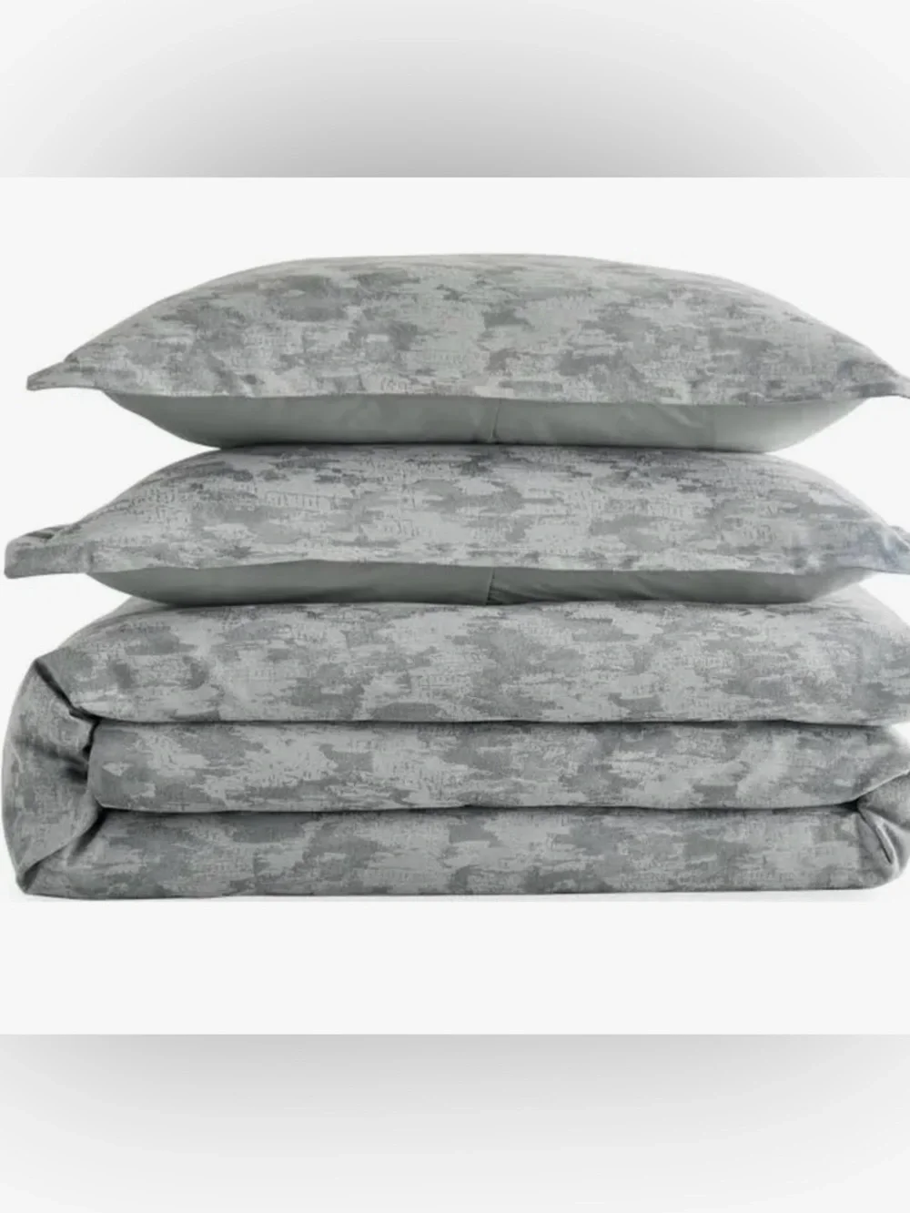 Scott Living Shadow Play 3-Piece Duvet Set King Harbor Mist NEW